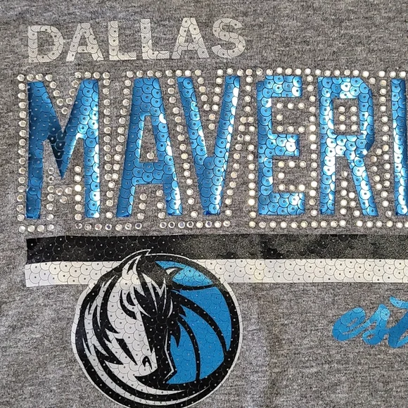 NEW Dallas Mavericks NBA Gameday Couture Womens Racerback Tank Heather Grey Medm - Picture 2 of 11